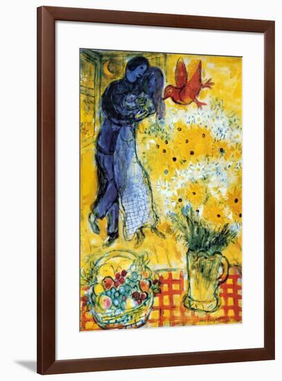 Les Amoureux-Marc Chagall-Framed Poster