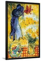 Les Amoureux-Marc Chagall-Lamina Framed Poster