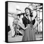 Les Amours by Carmen THE LOVES OF CARMEN by CharlesVidor with Rita Hayworth, 1948 (b/w photo)-null-Framed Stretched Canvas