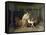 Les Amours de Paris et Helene-Jacques-Louis David-Framed Stretched Canvas