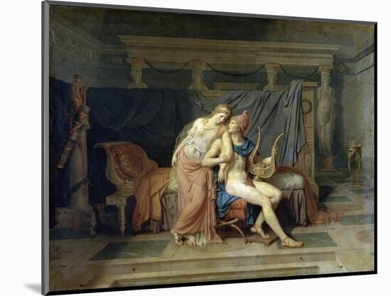 Les Amours de Paris et Helene-Jacques-Louis David-Mounted Giclee Print