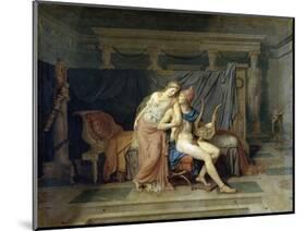 Les Amours de Paris et Helene-Jacques-Louis David-Mounted Giclee Print