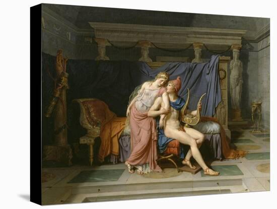 Les Amours de Pâris et Hélène-Jacques-Louis David-Stretched Canvas