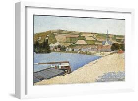 Les Andelys, Côte D'Aval, 1886-Paul Signac-Framed Giclee Print