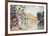 Les Andelys, Gaillard Chateau. 1921-Paul Signac-Framed Giclee Print