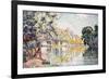 Les Andelys, Gaillard Chateau. 1921-Paul Signac-Framed Giclee Print