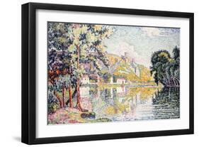 Les Andelys, Gaillard Chateau. 1921-Paul Signac-Framed Giclee Print