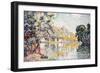 Les Andelys, Gaillard Chateau. 1921-Paul Signac-Framed Giclee Print