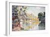 Les Andelys, Gaillard Chateau. 1921-Paul Signac-Framed Giclee Print