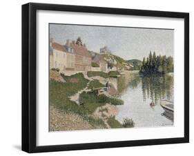 Les Andelys, la berge-Paul Signac-Framed Giclee Print