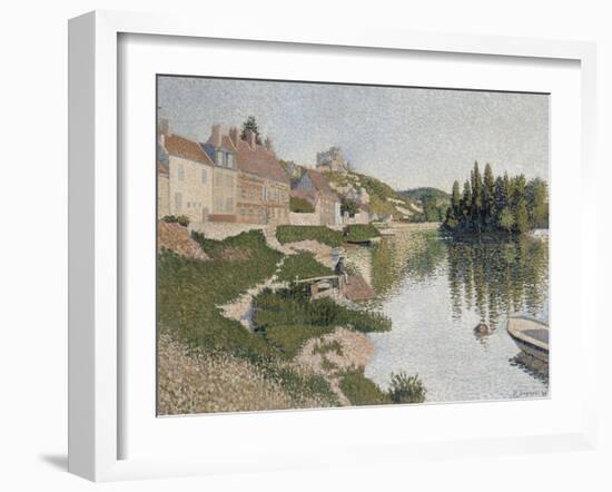 Les Andelys, la berge-Paul Signac-Framed Giclee Print