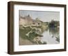 Les Andelys, la berge-Paul Signac-Framed Giclee Print