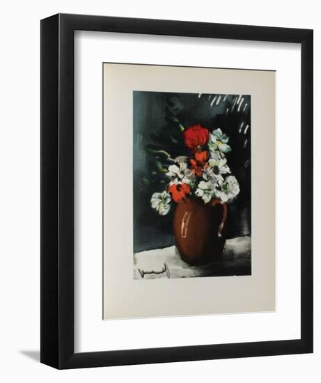 Les Anemones, 1955-Maurice De Vlaminck-Framed Collectable Print