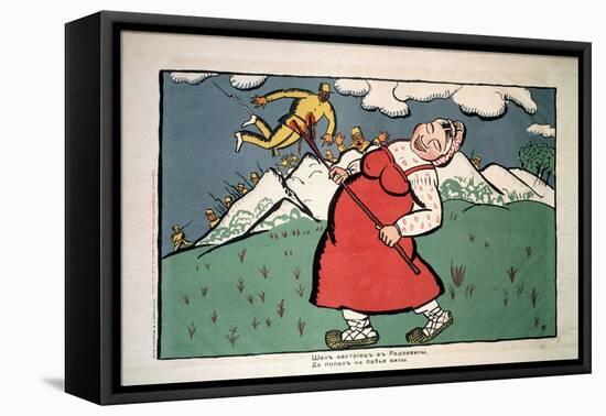 Les Autrichiens Allaient a Radziville (The Austrian Was Going to Radzivill). Premiere Guerre Mondia-Kazimir Severinovich Malevich-Framed Stretched Canvas