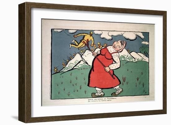 Les Autrichiens Allaient a Radziville (The Austrian Was Going to Radzivill). Premiere Guerre Mondia-Kazimir Severinovich Malevich-Framed Giclee Print