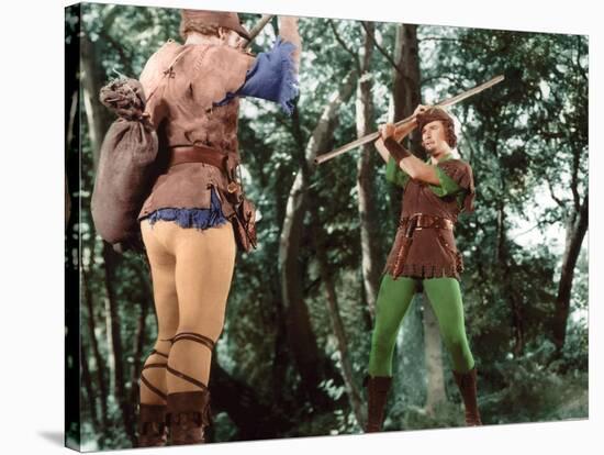 Les aventures by Robin des Bois The Adventures of Robin Hood by Michael Curtiz and William Keighley-null-Stretched Canvas