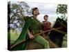 Les aventures by Robin des bois THE ADVENTURES OF ROBIN HOOD by MichaelCurtiz and WilliamKeighley w-null-Stretched Canvas
