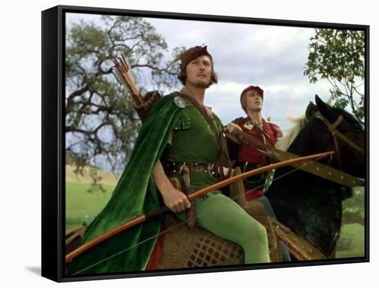 Les aventures by Robin des bois THE ADVENTURES OF ROBIN HOOD by MichaelCurtiz and WilliamKeighley w-null-Framed Stretched Canvas