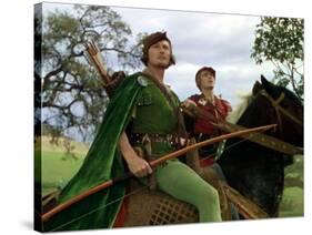 Les aventures by Robin des bois THE ADVENTURES OF ROBIN HOOD by MichaelCurtiz and WilliamKeighley w-null-Stretched Canvas