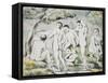 Les Baigneurs, Petite Planche, 1896-97 (Lithograph)-Paul Cezanne-Framed Stretched Canvas