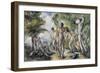 Les baigneurs-Paul Cézanne-Framed Giclee Print