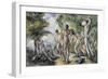 Les baigneurs-Paul Cézanne-Framed Giclee Print