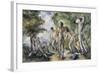 Les baigneurs-Paul Cézanne-Framed Giclee Print