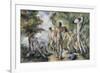 Les baigneurs-Paul Cézanne-Framed Giclee Print