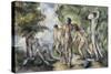 Les baigneurs-Paul Cézanne-Stretched Canvas