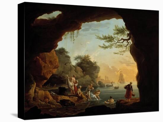 Les Baigneuses, 1759-Claude Joseph Vernet-Stretched Canvas