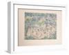 Les Baigneuses, Plate 3-Paul Cezanne-Framed Collectable Print