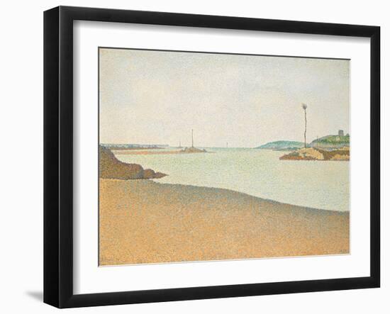 Les Balises, Saint-Briac, 1890-Paul Signac-Framed Giclee Print