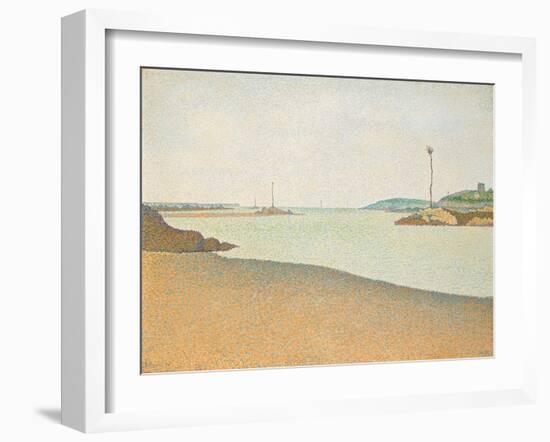 Les Balises, Saint-Briac, 1890-Paul Signac-Framed Giclee Print