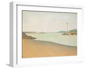 Les Balises, Saint-Briac, 1890-Paul Signac-Framed Giclee Print