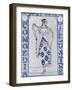 Les Ballets Russes: Helen of Sparta at the Chatelet, Miss Ida Rubinstein in the Role of Helen - Wat-Leon Bakst-Framed Giclee Print