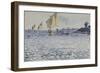 Les Barques-Henri Edmond Cross-Framed Giclee Print