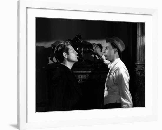 Les Bas Fonds by JeanRenoir with Jean Gab Louis Jouvet, 1936 (b/w photo)-null-Framed Photo