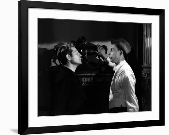 Les Bas Fonds by JeanRenoir with Jean Gab Louis Jouvet, 1936 (b/w photo)-null-Framed Photo