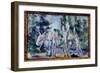 Les Bathers Painting by Paul Cezanne (1839-1906) 1890-1900 Sun. 0,22X0,33 M Paris, Musee D'orsay-Paul Cezanne-Framed Giclee Print