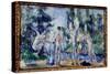 Les Bathers Painting by Paul Cezanne (1839-1906) 1890-1900 Sun. 0,22X0,33 M Paris, Musee D'orsay-Paul Cezanne-Stretched Canvas