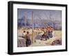 Les Batteurs De Pieux, 1900-Maximilien Luce-Framed Giclee Print