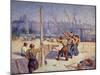 Les Batteurs De Pieux, 1900-Maximilien Luce-Mounted Giclee Print