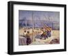 Les Batteurs De Pieux, 1900-Maximilien Luce-Framed Giclee Print