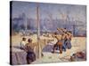 Les Batteurs De Pieux, 1900-Maximilien Luce-Stretched Canvas