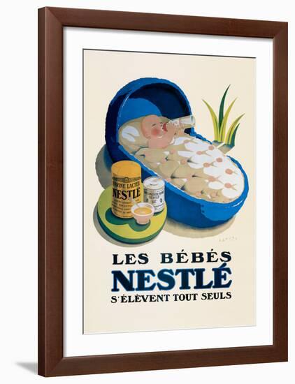 Les Bebes Nestle-null-Framed Art Print