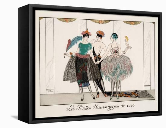 Les Belles Sauvagesses De 1920-Georges Barbier-Framed Stretched Canvas