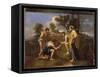 Les Bergers d'Arcadie dit aussi "Et in Arcadia Ego"-Nicolas Poussin-Framed Stretched Canvas