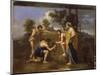 Les Bergers d'Arcadie dit aussi "Et in Arcadia Ego"-Nicolas Poussin-Mounted Giclee Print