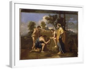 Les Bergers d'Arcadie dit aussi "Et in Arcadia Ego"-Nicolas Poussin-Framed Giclee Print