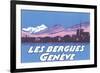 Les Berguies Geneve Poster-null-Framed Art Print